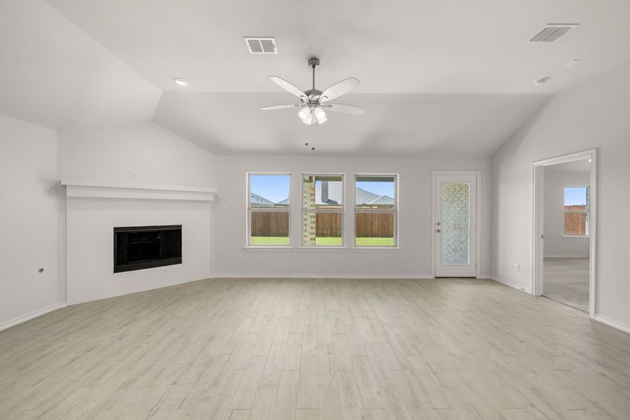 Representative exterior photo of a completed home built from the Austin by Impression Homes in Baker Farms, Cleburne, TX (Image 8).