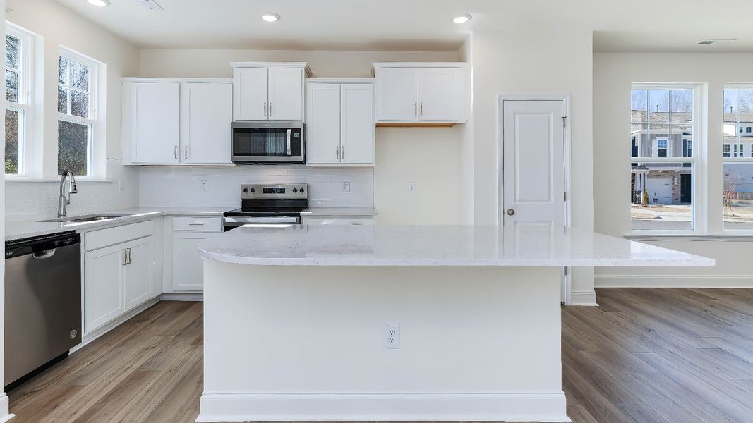Furnished interior view inside a new home in Battle Bridge, Raleigh (Image 10).
