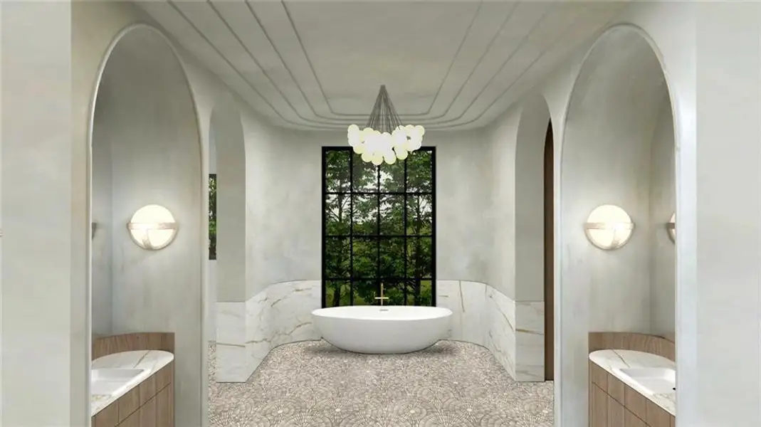 Furnished interior view inside a new home in , Atlanta (Image 7). Furnished interior view inside a new home in , Atlanta (Image 7).