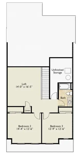2D floor plan layout of this home in Holly Ridge, Greenville, SC (Image 3).