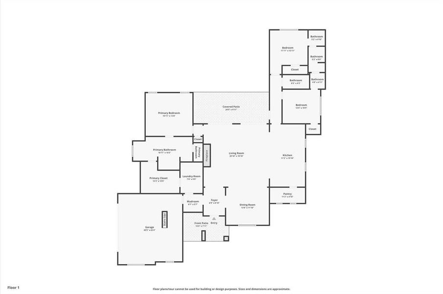 2D floor plan layout of this home in , Venus, TX (Image 5). 2D floor plan layout of this home in , Venus, TX (Image 5).