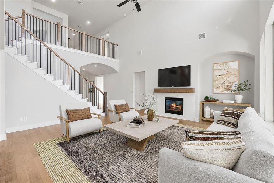 Furnished interior view inside a new home in Chatham Reserve, Providence Village (Image 14).