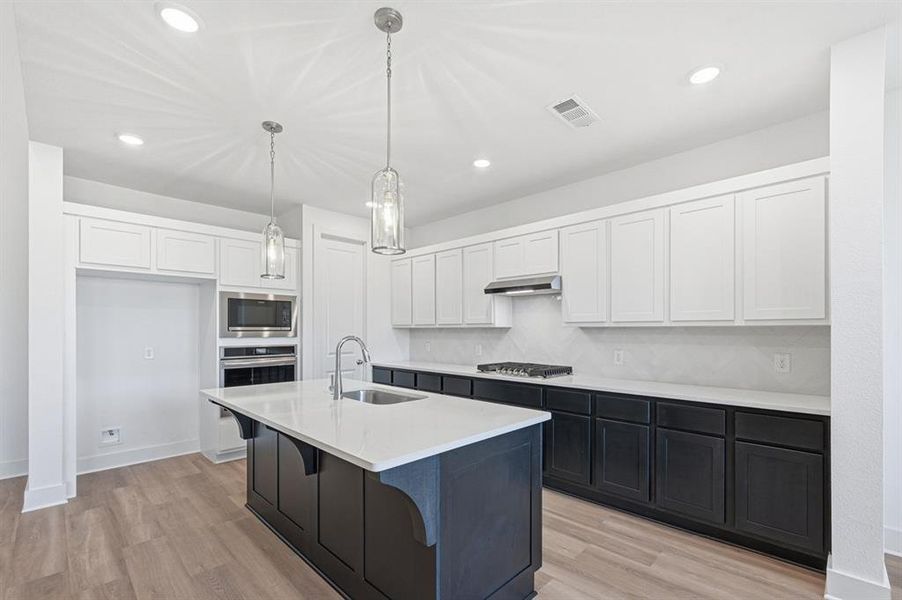 Furnished interior view inside a new home in Waterscape: 50ft. lots, Royse City (Image 4).