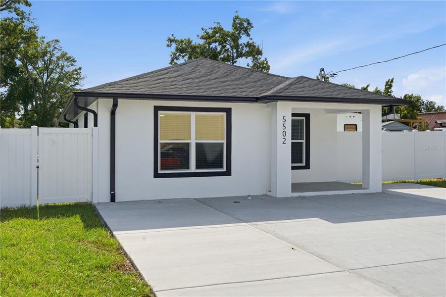Exterior details and patio area of a home in , Tampa (Image 19). Exterior details and patio area of a home in , Tampa (Image 19).