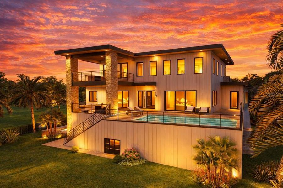 Exterior details and patio area of a home in , Port Richey (Image 2).