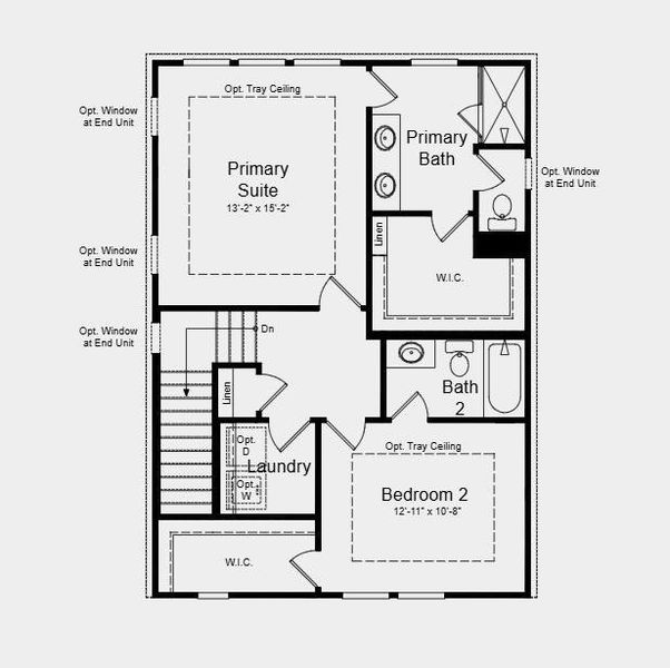 2D floor plan layout of this home in Dreycott, Lawrenceville, GA (Image 4).