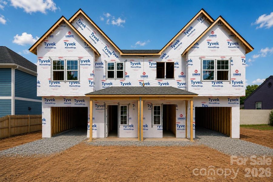In-progress construction of a new home in , Charlotte, NC (Image 8). In-progress construction of a new home in , Charlotte, NC (Image 8).