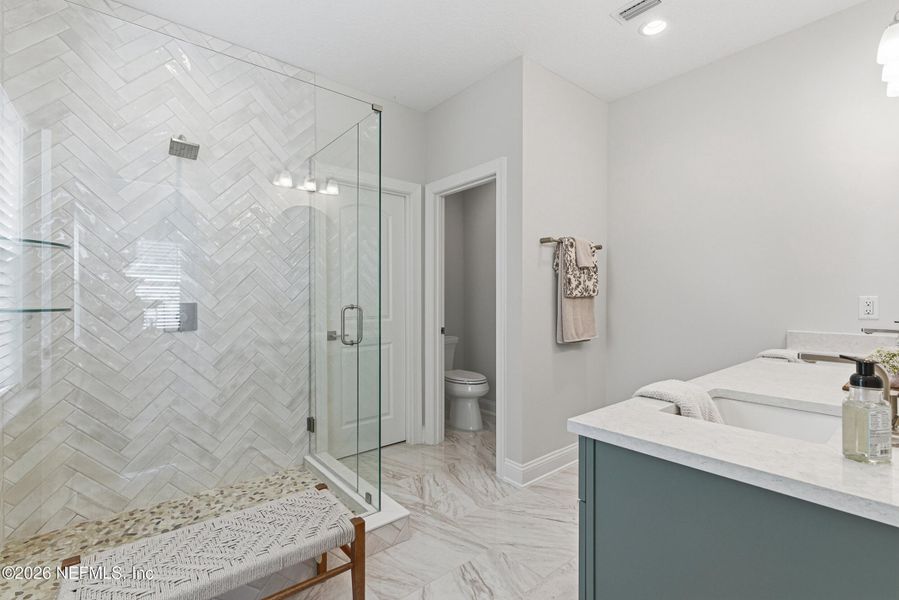 Furnished interior view inside a new home in , St. Johns (Image 32).