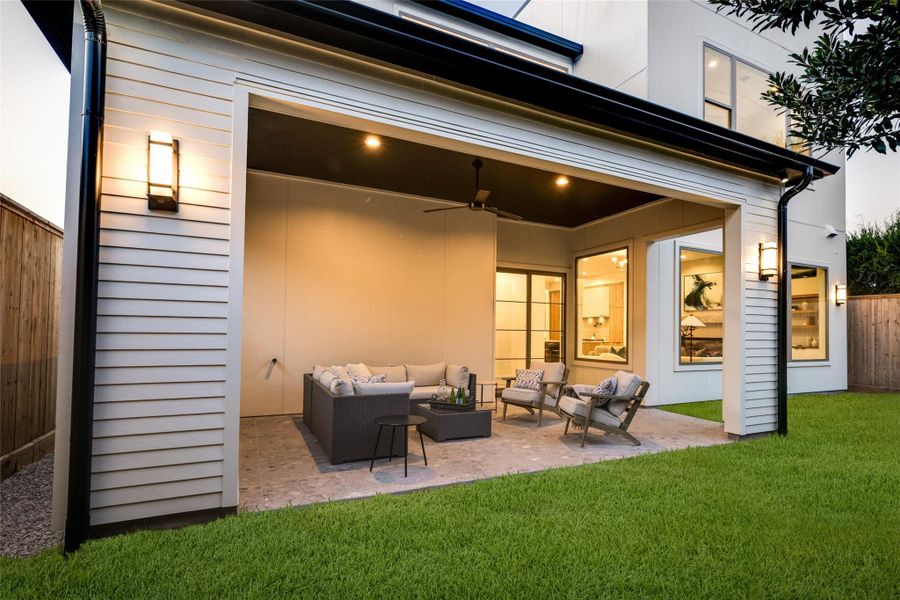 Exterior details and patio area of a home in , Houston (Image 24).