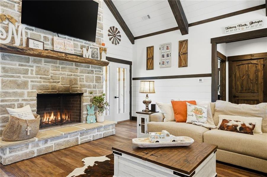 Furnished interior view inside a new home in , Talking Rock (Image 9).