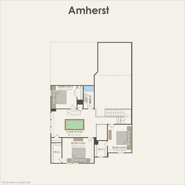 2D floor plan layout of this home in Arabella on the Prairie, Richmond, TX (Image 2). 2D floor plan layout of this home in Arabella on the Prairie, Richmond, TX (Image 2).
