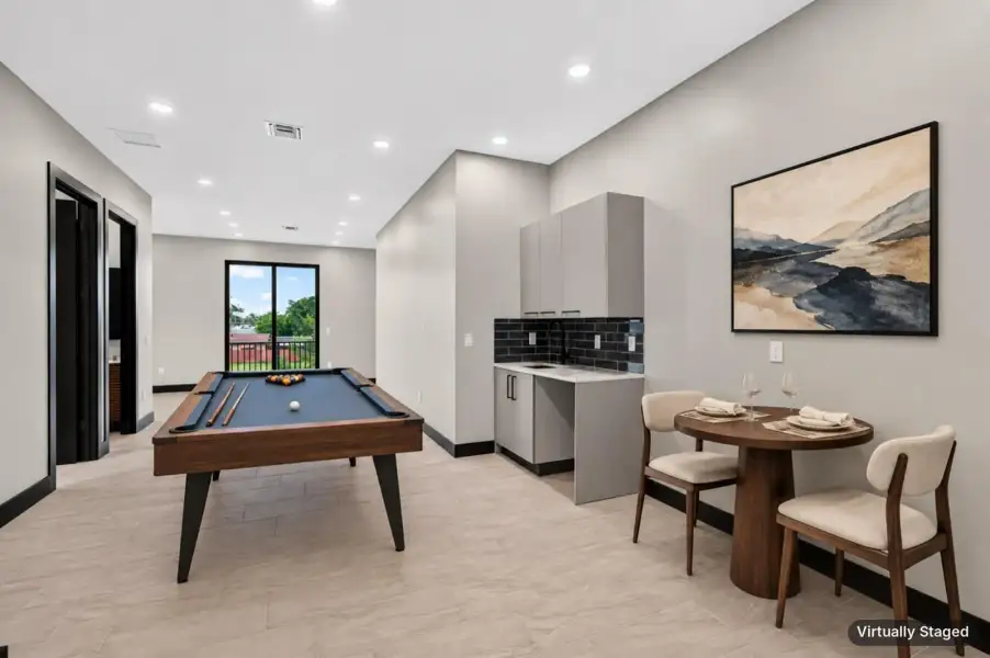Virtually Staged Games Room