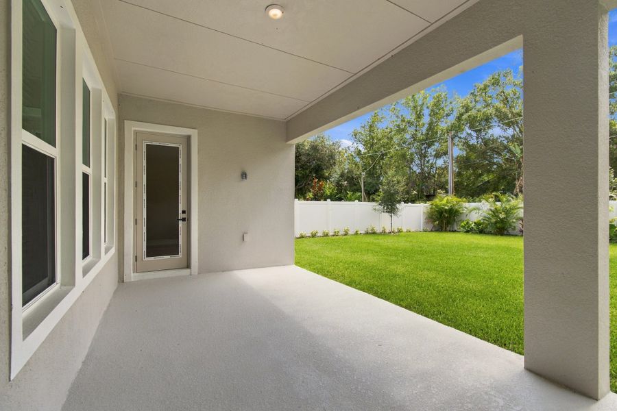 Exterior details and patio area of a home in South Tampa - Urban Collection, Tampa (Image 4).