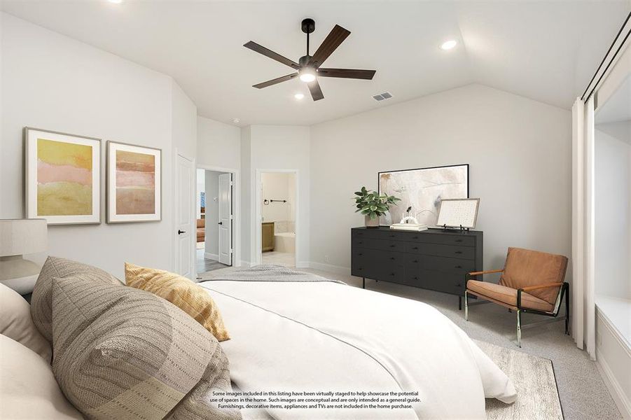 Furnished interior view inside a new home in Hulen Trails Classic 50, Fort Worth (Image 7). Furnished interior view inside a new home in Hulen Trails Classic 50, Fort Worth (Image 7).