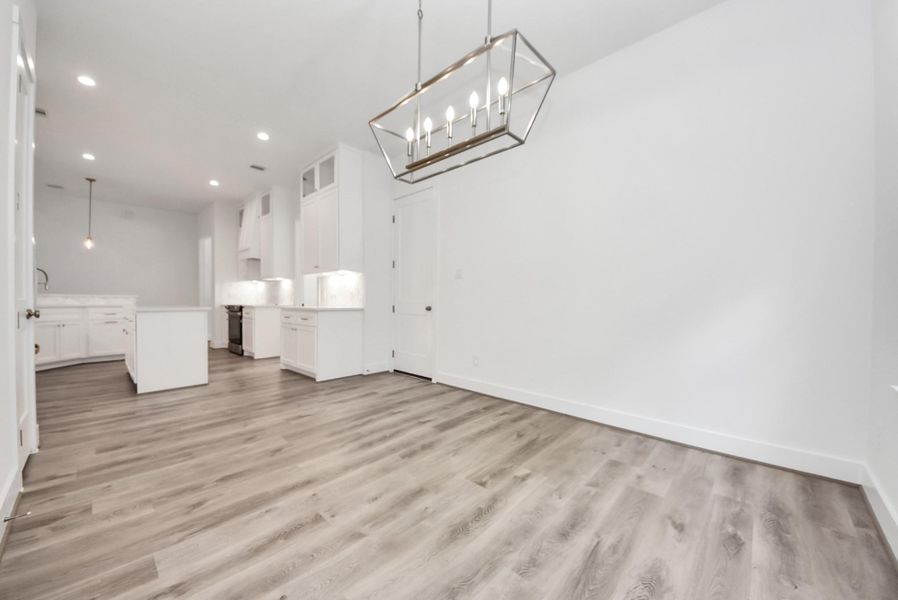 Another view of bright breakfast nook perfect for casual dining.