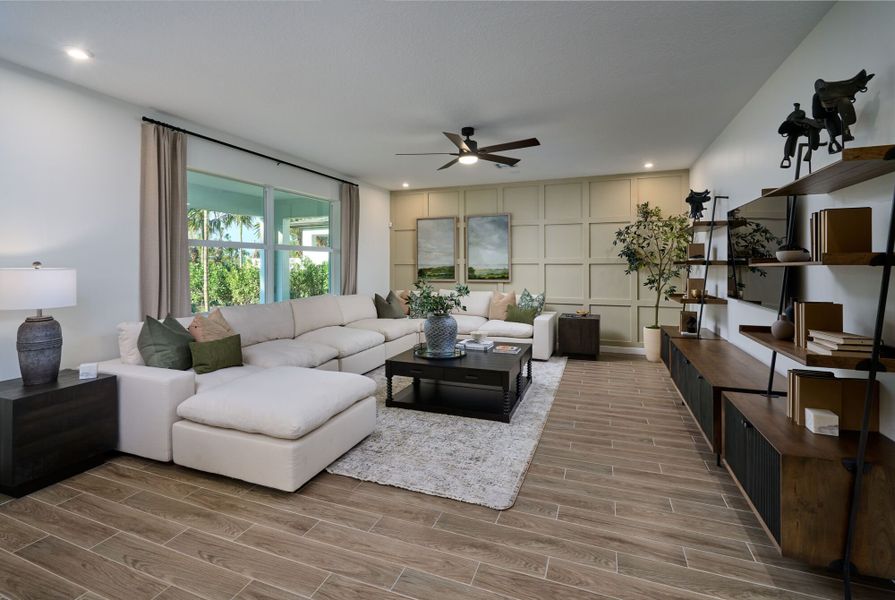 Representative furnished interior of a home built from the Saratoga by Mattamy Homes in Forest, Greenacres (Image 7). Representative furnished interior of a home built from the Saratoga by Mattamy Homes in Forest, Greenacres (Image 7).