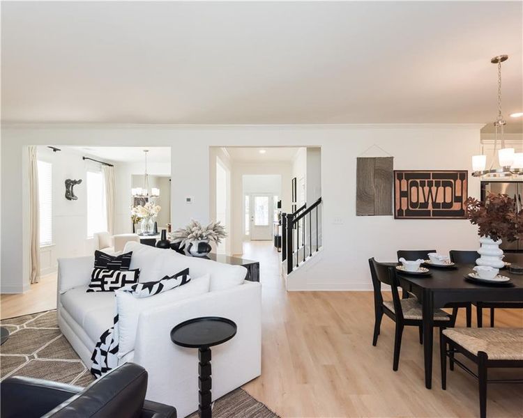 Furnished interior view inside a new home in Paces Estates, Lithia Springs (Image 9).