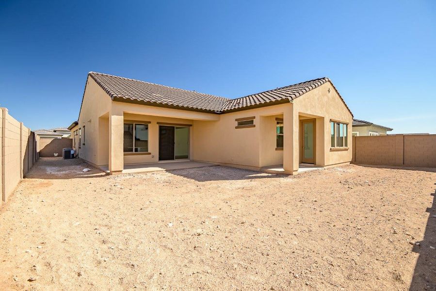 Exterior details and patio area of a home in Black Rock at Verrado, Buckeye (Image 4).