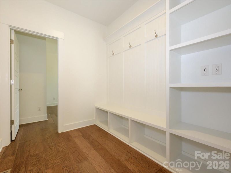 Drop Zone with Shelves and USB/Electrical Outlets