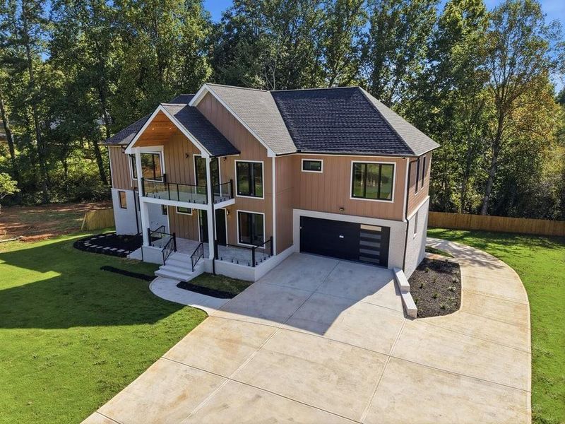 Front exterior of a new home in , Marietta, GA, highlighting curb appeal (Image 2).