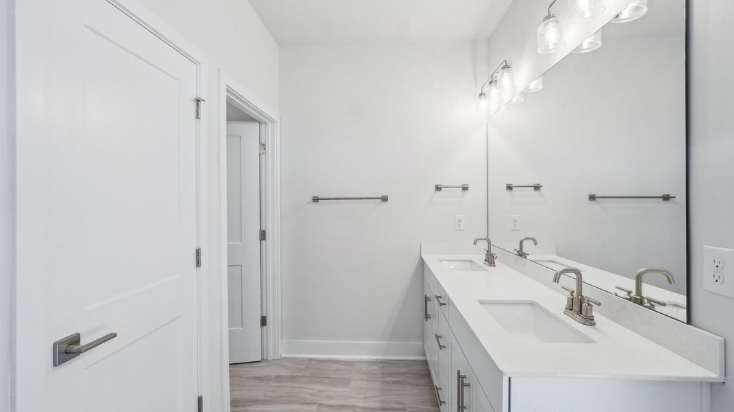 Representative furnished interior of a home built from the Willow by D.R. Horton in Westport, York (Image 6).
