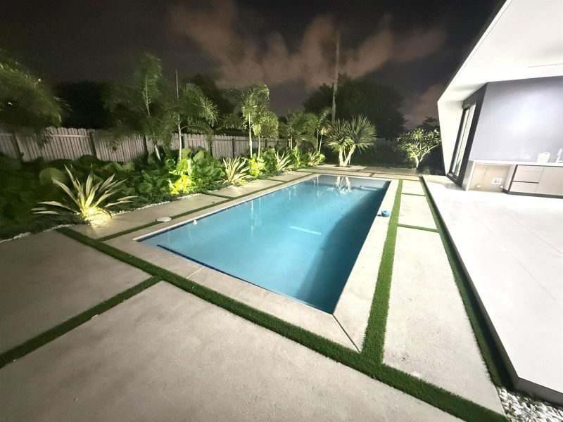 backyard night photo