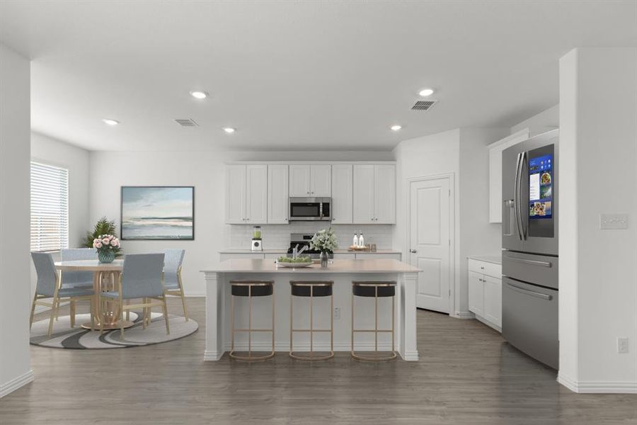 Furnished interior view inside a new home in , McKinney (Image 18).
