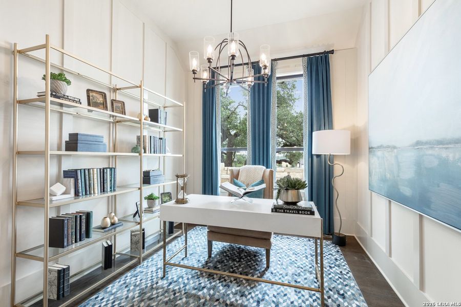 Furnished interior view inside a new home in The Ranches at Creekside, Boerne (Image 31).