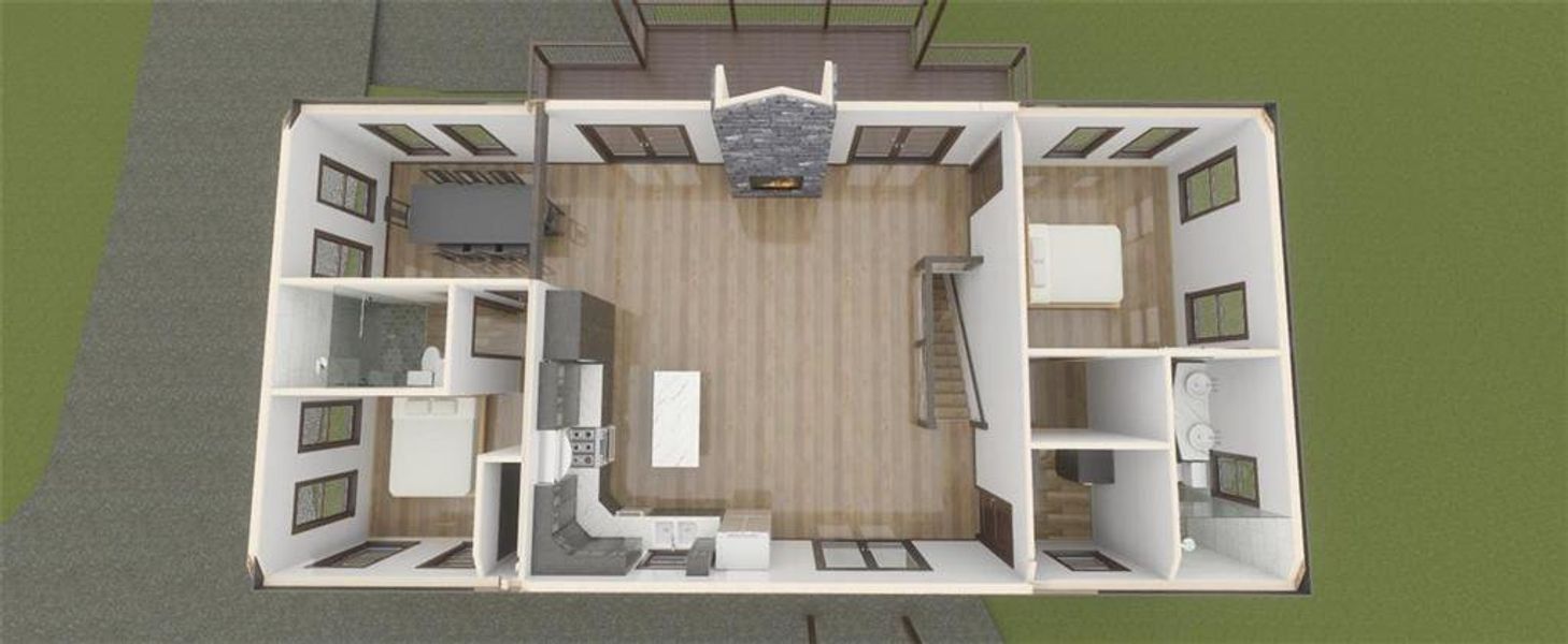 2D floor plan layout of this home in , Ellijay, GA (Image 3). 2D floor plan layout of this home in , Ellijay, GA (Image 3).