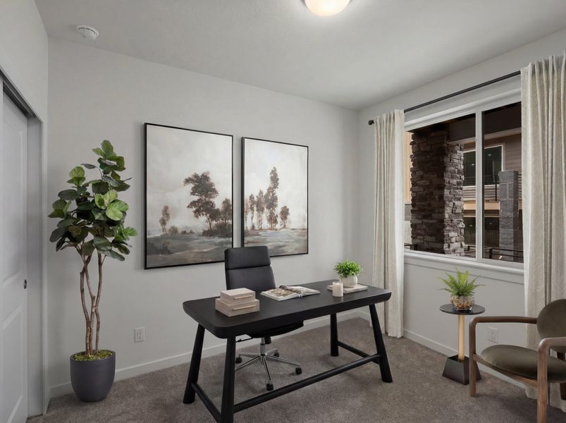 Representative furnished interior of a home built from the Brendon by Lokal Homes in Parkside at Victory Ridge, Colorado Springs (Image 11).