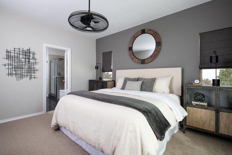 Representative furnished interior of a home built from the Kennedy by Ashton Woods in Hennersby Hollow, San Antonio (Image 11).