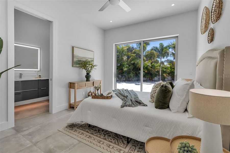 Furnished interior view inside a new home in , Sarasota (Image 32).
