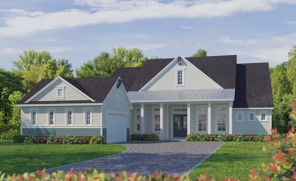 Representative exterior photo of a completed home built from the Egret VIII - Estate Series OYL by ICI Homes in The Estates at Brown's Landing, Port Orange, FL (Image 5). Representative exterior photo of a completed home built from the Egret VIII - Estate Series OYL by ICI Homes in The Estates at Brown's Landing, Port Orange, FL (Image 5).