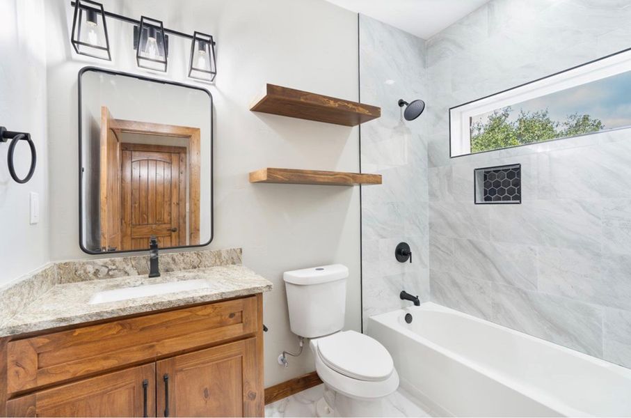 Furnished interior view inside a new home in , Harper (Image 8).