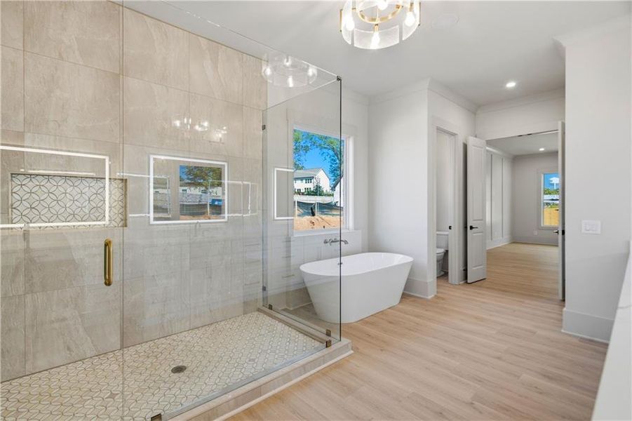 Furnished interior view inside a new home in , Buford (Image 37).