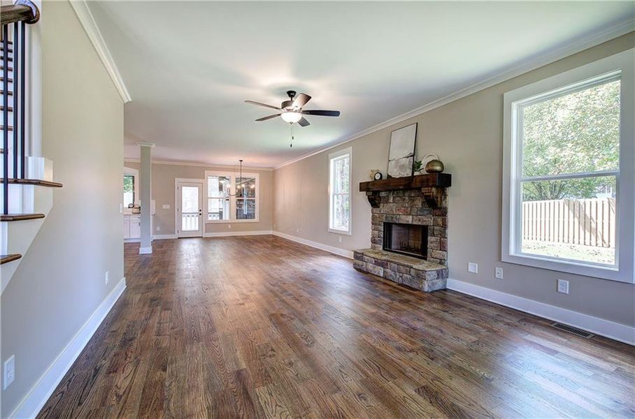 Spacious, unfurnished interior of a new home in , Euharlee (Image 32).