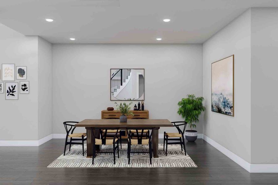 Furnished interior view inside a new home in Trillium 60′, Richmond (Image 5).