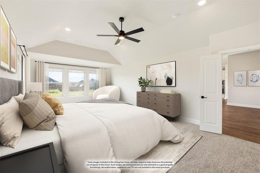 Furnished interior view inside a new home in Coyote Crossing, Godley (Image 6).