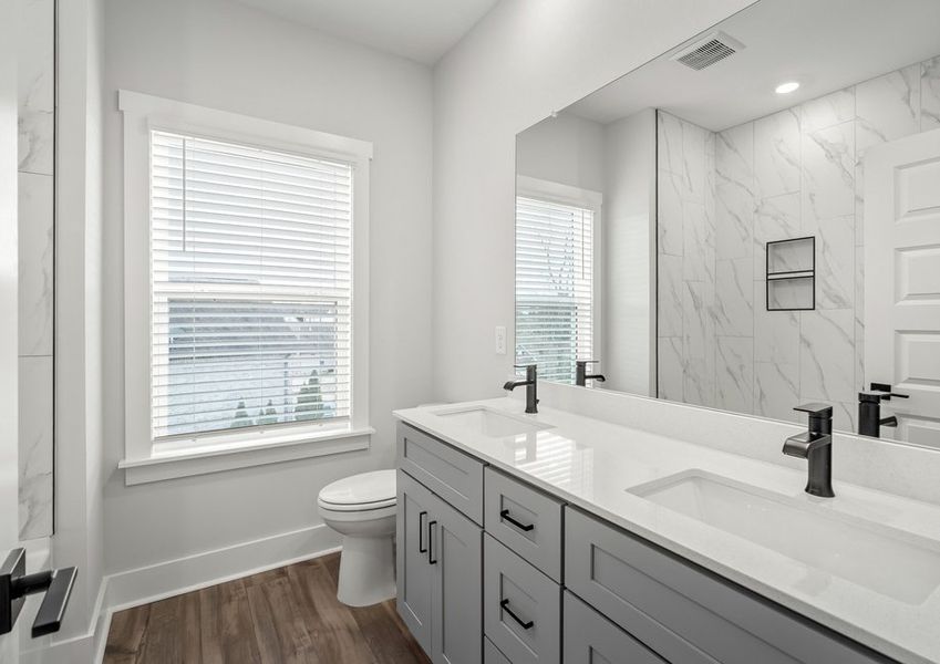 Incredible secondary bathrooms.