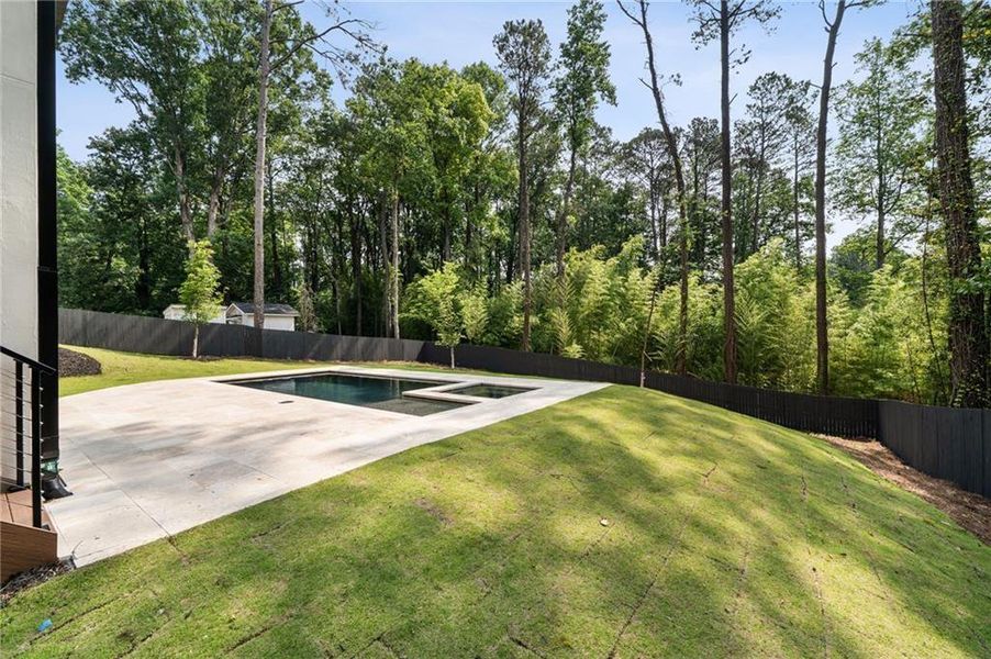 Exterior details and patio area of a home in , Atlanta (Image 27). Exterior details and patio area of a home in , Atlanta (Image 27).