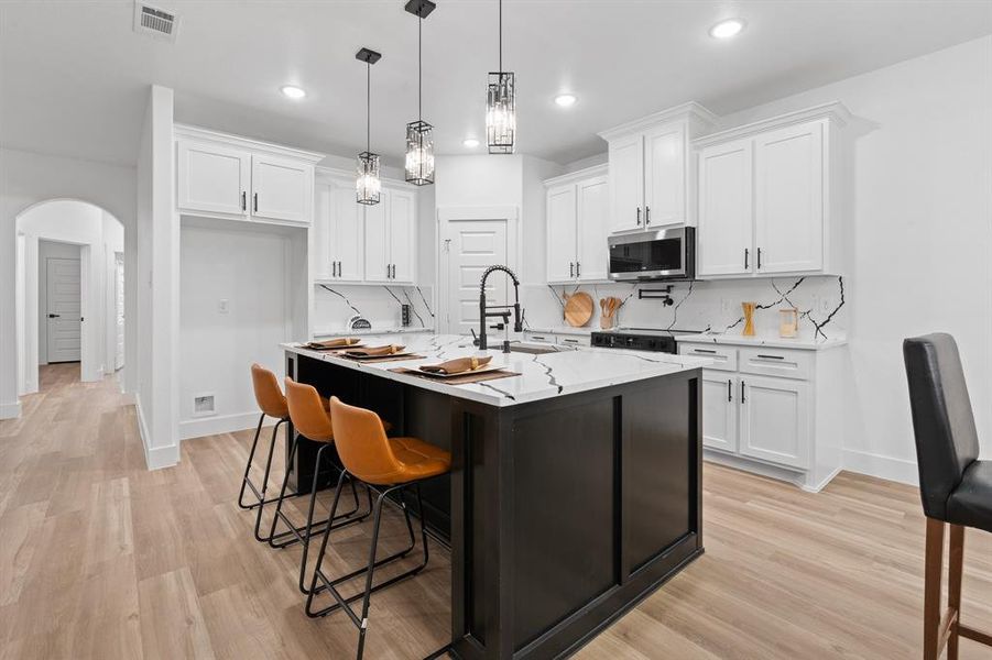 Furnished interior view inside a new home in , Fort Worth (Image 6).