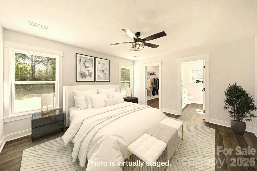 Main Bedroom is virtually staged. 3 Great size Bedrooms.