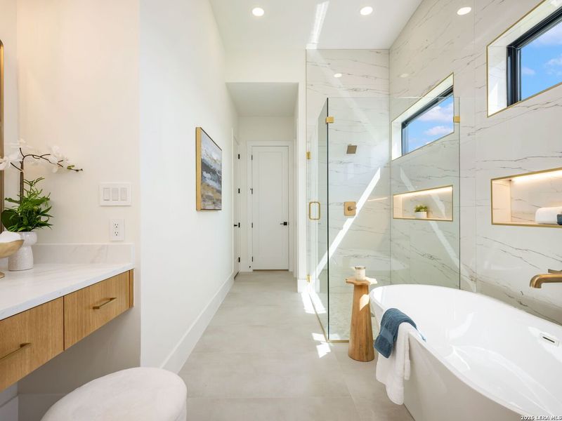 Furnished interior view inside a new home in , Boerne (Image 35).