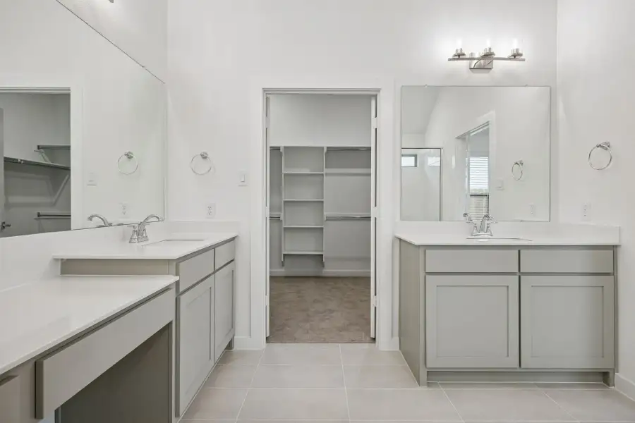 Primary Bathroom in the Gilmour II home plan by Trophy Signature Homes – REPRESENTATIVE PHOTO