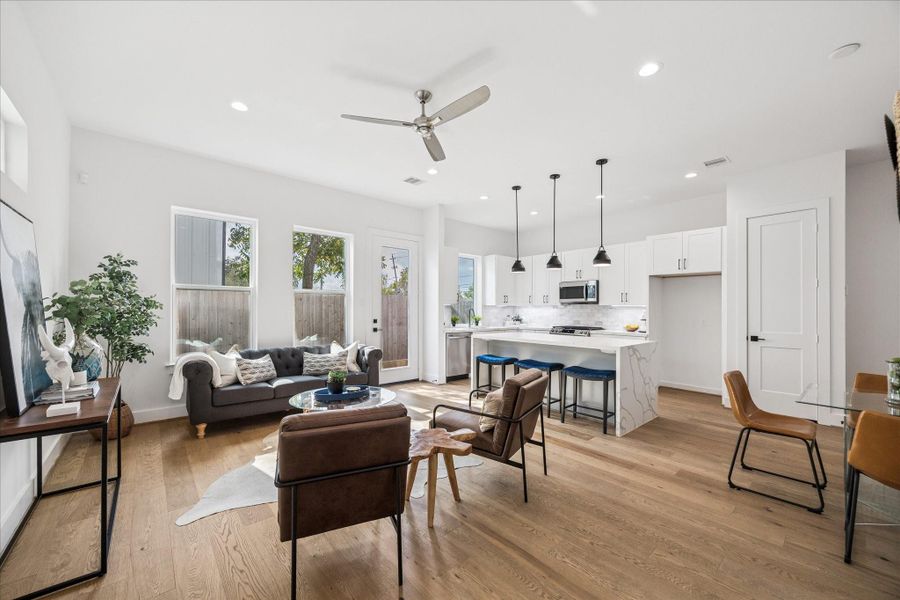 Furnished interior view inside a new home in , Houston (Image 14).