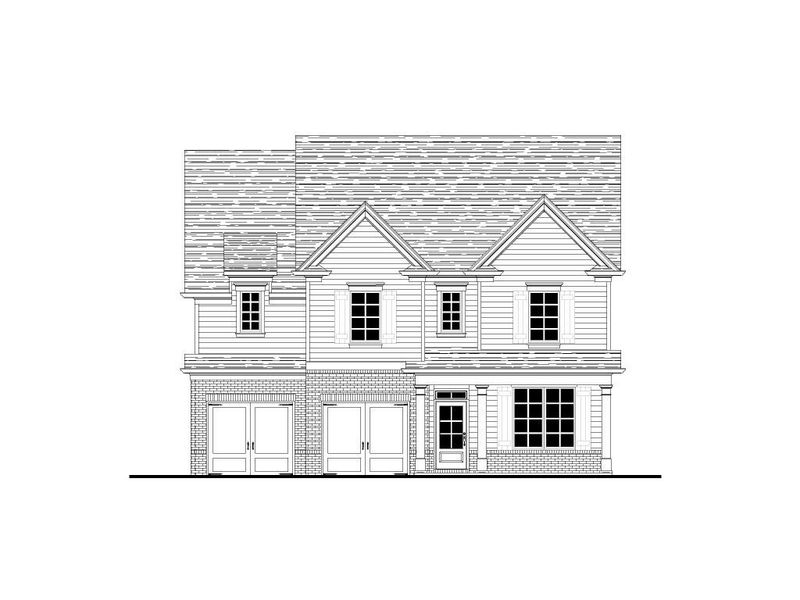 Representative rendering of the exterior for the The Miller by Walker Anderson Homes (Image 2).