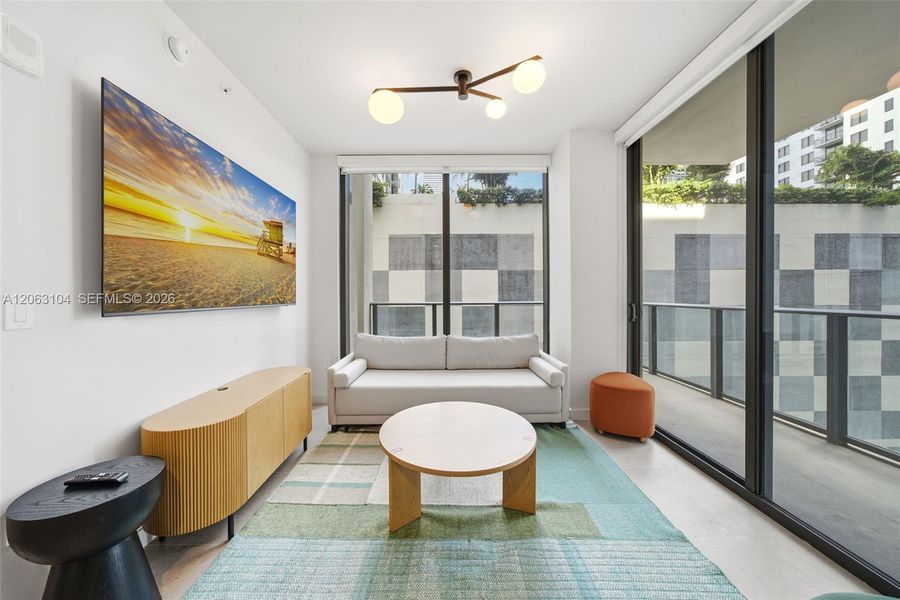 Furnished interior view inside a new home in , Miami (Image 11).