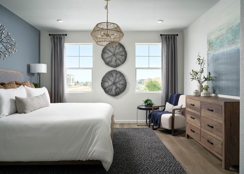 Furnished interior view inside a new home in Sugar Mill Village, Longmont (Image 6). Furnished interior view inside a new home in Sugar Mill Village, Longmont (Image 6).