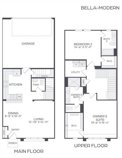 Whether you are just starting out or right sizing, our Bella floor plan is the home for you!