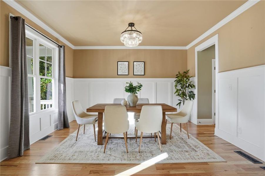 Furnished interior view inside a new home in , Roswell (Image 28).